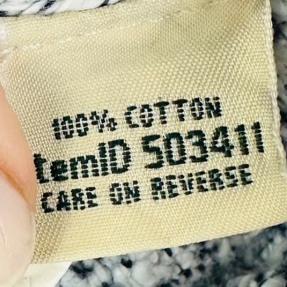 LL Bean Cotton Ragg Crew Neck Sweater Pullover Sz Large Petite LP Blue Classic - Picture 6 of 6